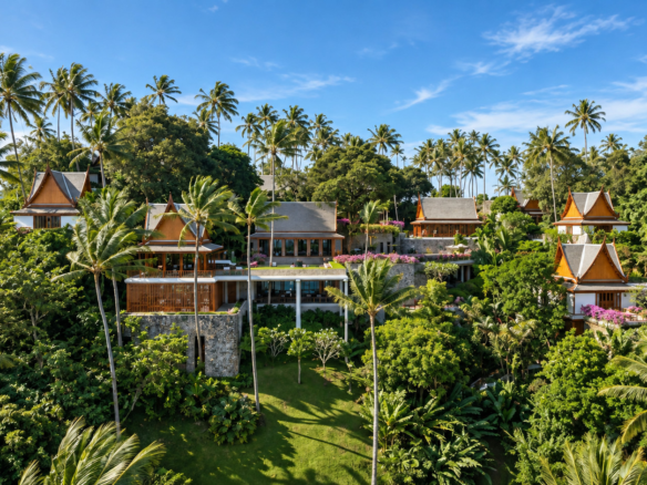 Amanpuri villa for sale in Phuket with tropical gardens and sea view