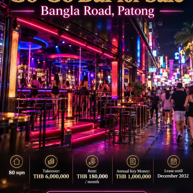 Go-Go Bar for Sale on Bangla Road, Patong – 80 sqm