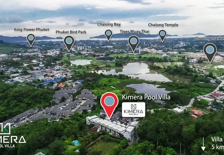 2 Bedroom + Office Pool Villa for Rent at Kimera, Chalong, Phuket