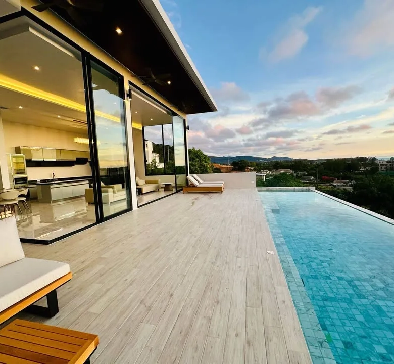 5 Bedroom Villa for Rent in Layan, Phuket – Sea View Pool Villa